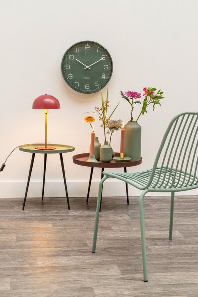 NÁSTĚNNÉ HODINY zelená 40/40/4,5 cm Karlsson - Nástěnné hodiny, Online Only
