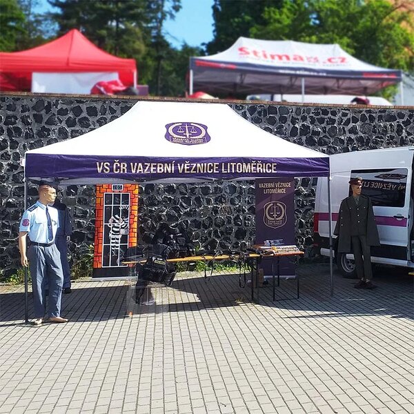 Nůžkový párty stan RedX® PROFI COMPOSITE 4,5x3 m (Kvalitní profesionální párty stan 4,5x3 m s kompozitovou konstrukcí - dostupný v 13 barvách a)