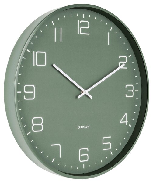 NÁSTĚNNÉ HODINY zelená 40/40/4,5 cm Karlsson - Nástěnné hodiny, Online Only