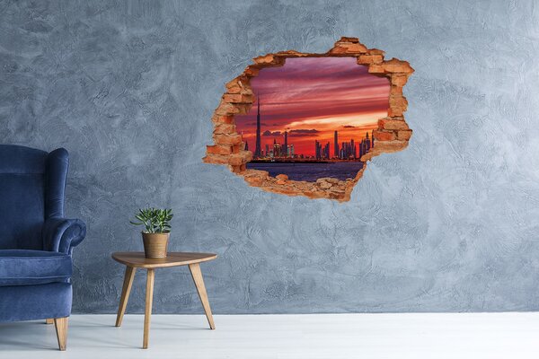 Fototapeta díra na zeď 3D Západ slunce Dubaj nd-c-162023907