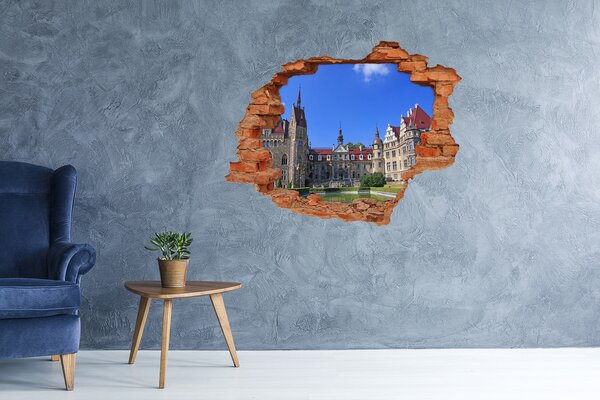 Fototapeta díra na zeď 3D Zámek Mošna Polsko nd-c-161542010