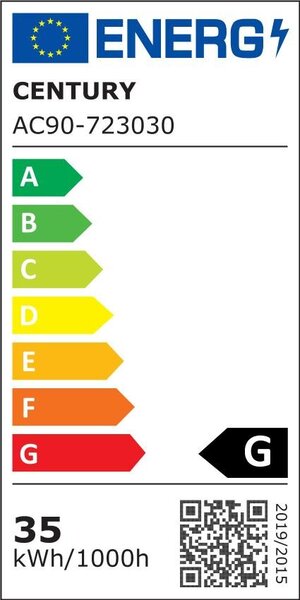 CEN AC90-723030 LED pásek ACCENTO PRO 7.2W 30 led/m 36W 3000K 2340Lm Ra90 120d IP20 24VDC - CENTURY