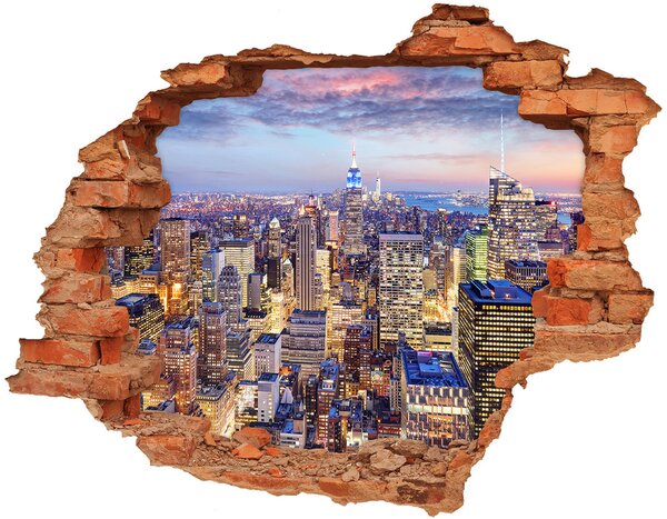 Fototapeta díra na zeď 3D New York nd-c-173499073