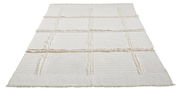 KOBEREC TKANÝ NA PLOCHO, 120/170 cm bílá Linea Natura - Online Only koberce & rohožky, Online Only