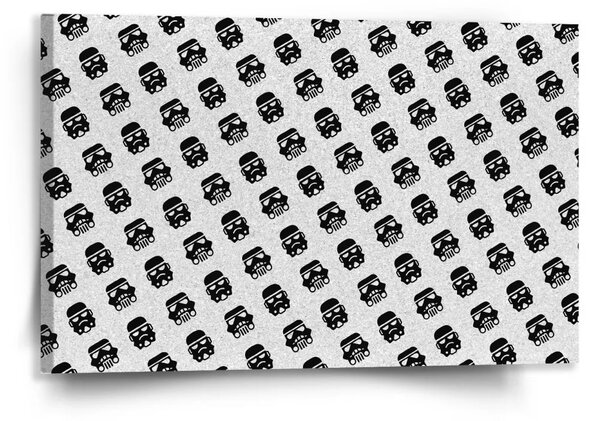Sablio Obraz Star Wars Stormtrooper Pattern šikmý - 120x80 cm