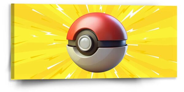 Sablio Obraz Pokemon ball Exploze - 110x50 cm