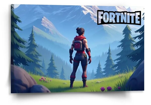 Sablio Obraz FORTNITE Horská krajina - 120x80 cm