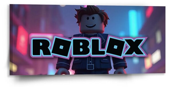 Sablio Obraz ROBLOX Neonové město - 110x50 cm