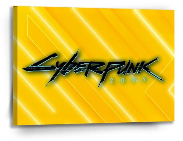 Sablio Obraz Cyberpunk 2077 Žlutý - 90x60 cm