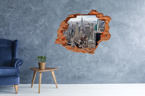 Fototapeta díra na zeď 3D New York nd-c-179687094