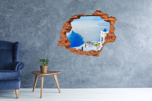 Fototapeta díra na zeď 3D Santorini Řecko nd-c-183531188