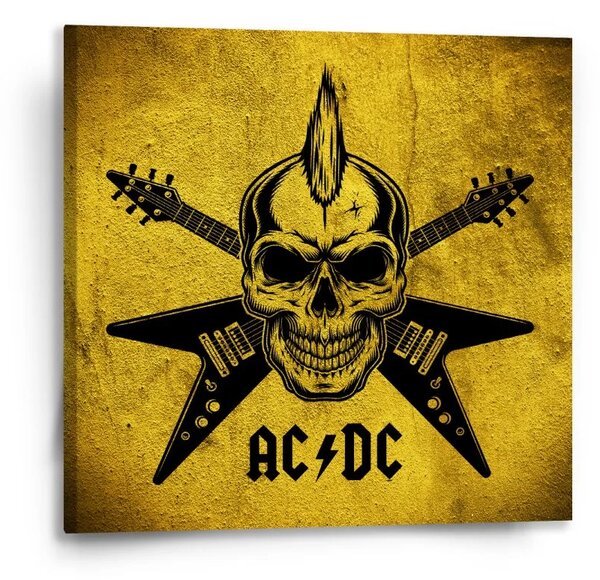 Sablio Obraz ACDC Lebka - 50x50 cm