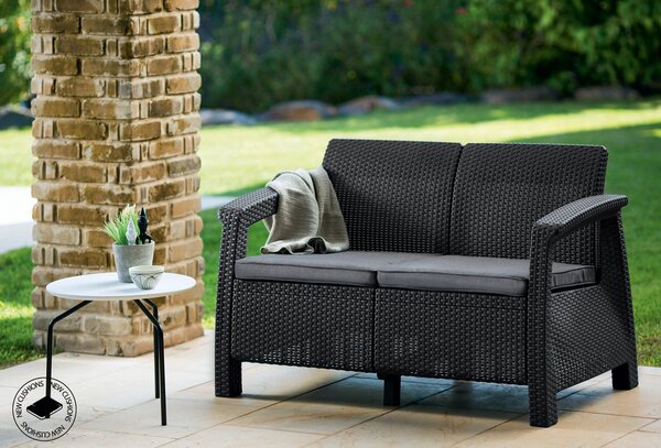 KETER CORFU LOVE SEAT - grafit