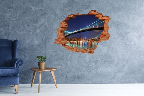 Fototapeta díra na zeď 3D Manhattan New York nd-c-24236764
