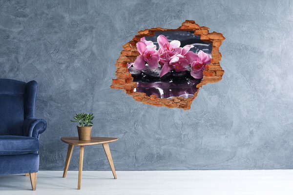 Samolepící nálepka na zeď Růžová orchidej nd-c-28903356