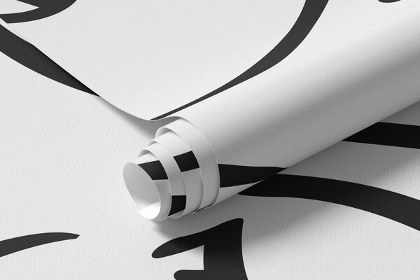 Fototapety Abstraktní tváře černá barva, Fototapety minimalismus, w04121 : uwalls.cz