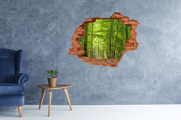 Díra 3D ve zdi na stěnu Listnatý les nd-c-31250020