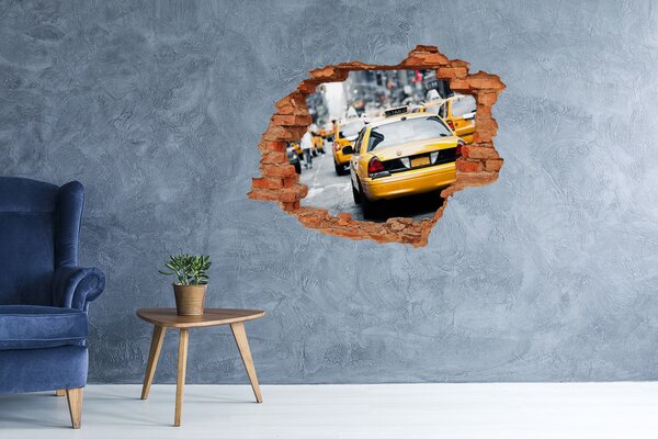 Foto fotografie díra na zeď Taxi New York nd-c-34843570