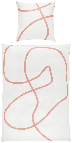 OBOUSTRANNÉ POVLEČENÍ, satén, krémová, bílá, terracotta, 135/200 cm Musterring - Online Only povlečení, Online Only
