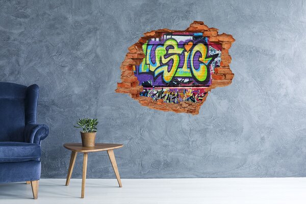 Foto fotografie díra na zeď Graffiti na zdi nd-c-35334912