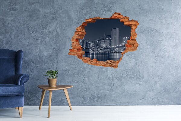 Fototapeta díra na zeď 3D Manhattan New York nd-c-37762397