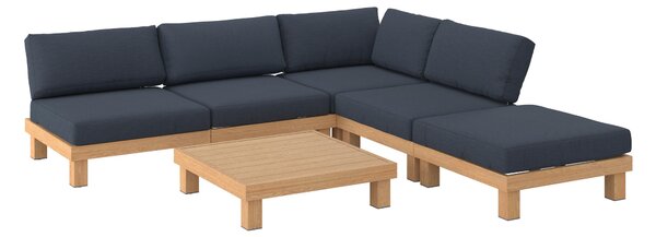 ZAHRADNÍ SEDACÍ SOUPRAVA 6dílné, kov, plast, textil Ambia Garden - Online Only zahradní nábytek, Online Only