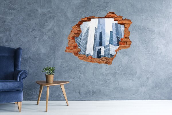 Fototapeta díra na zeď 3D Mrakodrapy nd-c-43083052