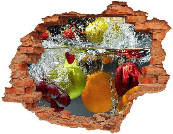 Nálepka 3D díra Ovoce a zelenina nd-c-43487877