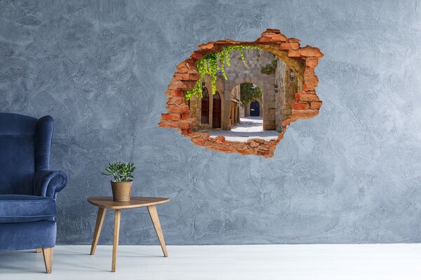 Fototapeta díra na zeď 3D Romantické uličky nd-c-43877162