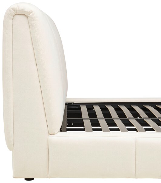 ČALOUNĚNÁ POSTEL, 180/200 cm, bílá Livetastic - Online Only postele, Online Only