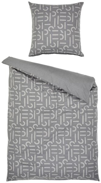 OBOUSTRANNÉ POVLEČENÍ, flanel, antracitová, šedá, 155/220 cm Esprit - Online Only povlečení, Online Only