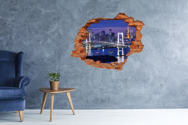 Fototapeta díra na zeď 3D Most v Tokiu nd-c-46506945