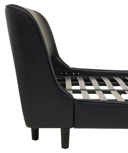 ČALOUNĚNÁ POSTEL, 180/200 cm, černá Livetastic - Online Only postele, Online Only