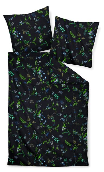 POVLEČENÍ, makosatén, hnědá, zelená, černá, 135/200 cm Janine - Online Only povlečení, Online Only