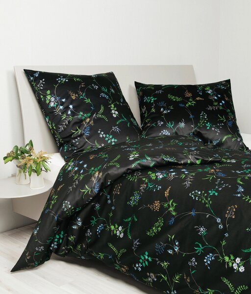 POVLEČENÍ, makosatén, hnědá, zelená, černá, 135/200 cm Janine - Online Only povlečení, Online Only