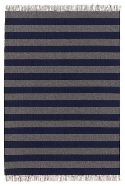 Koberec Big Stripe in/out: Šedo-modrá 80x140 cm
