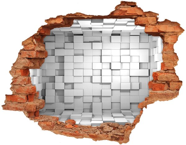 Díra 3D fototapeta nástěnná Nálepka krychle nd-c-50138358