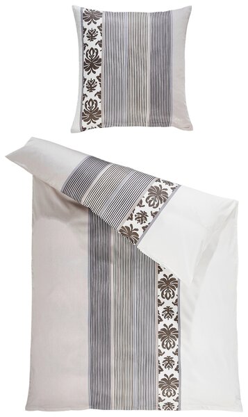 POVLEČENÍ, makosatén, barvy grafitu, béžová, 155/220 cm Joop! - Online Only povlečení, Online Only