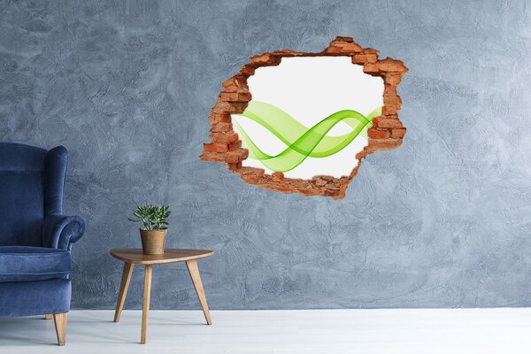 Díra 3D fototapeta nálepka Barevné vlny nd-c-51509476