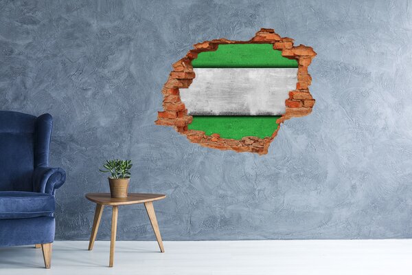 Díra 3D fototapeta nálepka Zelená stěna nd-c-51823590