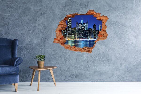 Fototapeta díra na zeď 3D Manhattan New York nd-c-53810916