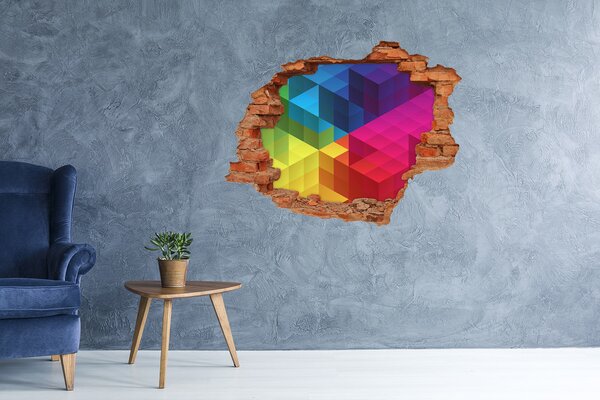 Díra 3D fototapeta nálepka Gemetrické pozadí nd-c-54475331