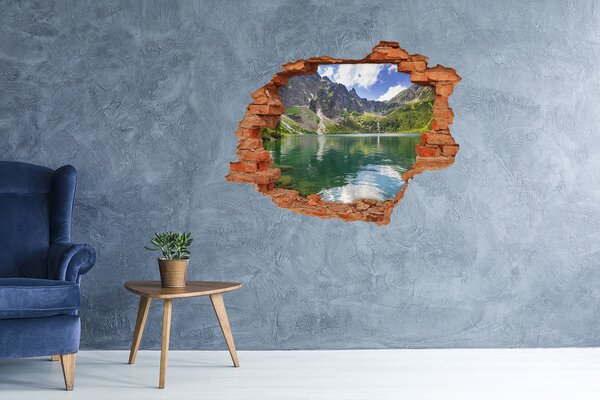 Díra 3D ve zdi nálepka Morské oko Tatry nd-c-54050852