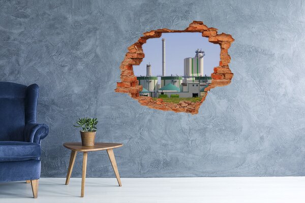 Fototapeta díra na zeď 3D Bioplynárna nd-c-55450466
