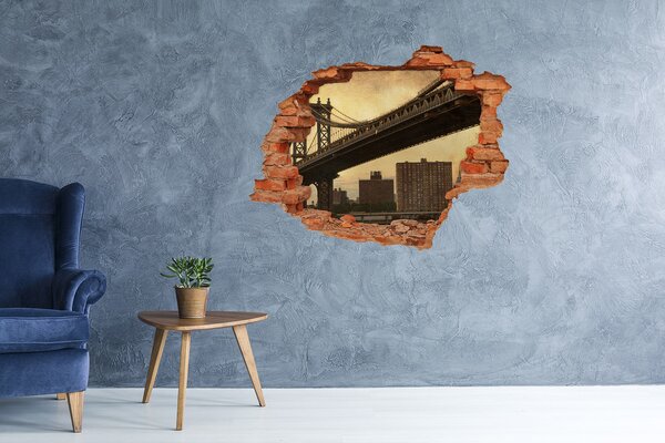 Fototapeta díra na zeď 3D Manhattan New York nd-c-57464084