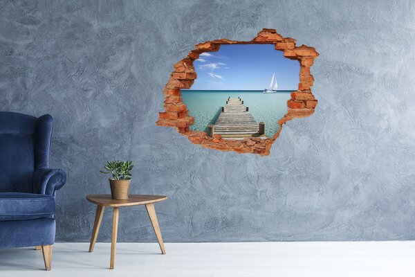 Nálepka fototapeta 3D Dřevěné molo nd-c-57042247