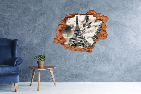 Fototapeta díra na zeď 3D Eiffelova věž Paříž nd-c-57669652