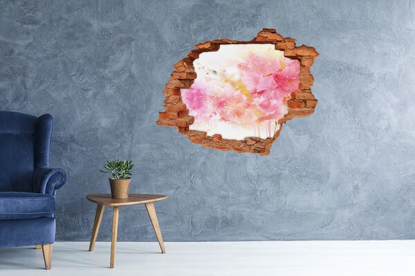 Díra 3D fototapeta nálepka Květiny nd-c-58101440