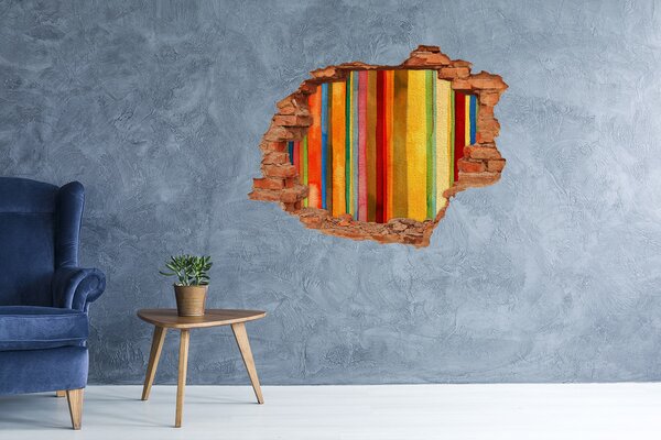 Díra 3D fototapeta nálepka Barevné pásky nd-c-58622257