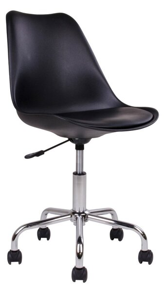 Černá Kancelářská židle Stavanger 54 × 48 × 84-94 cm HOUSE NORDIC